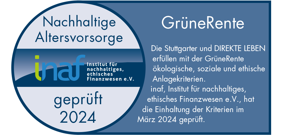 INAF-Siegel: Nachhaltige Altersvorsorge 2024